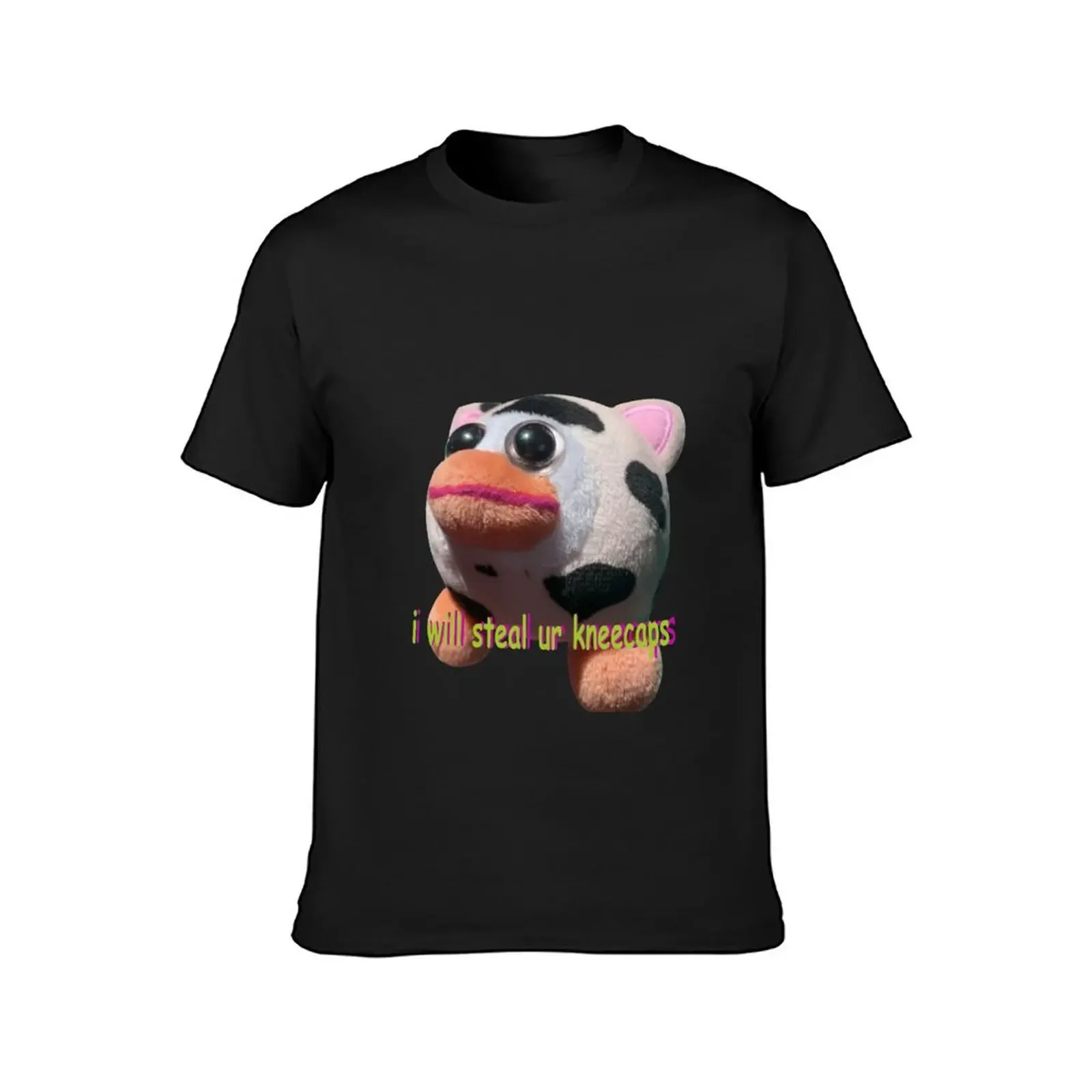 Peepy will steal ur kneecaps T-Shirt tees anime clothes summer top cute tops t shirt for men