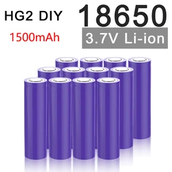 3.7V 1500mAh 18650 18650B NCR18650B Rechargeable Li-ion Battery For Flashlight Drill Batteries (NO PCB) For HG2 Battery