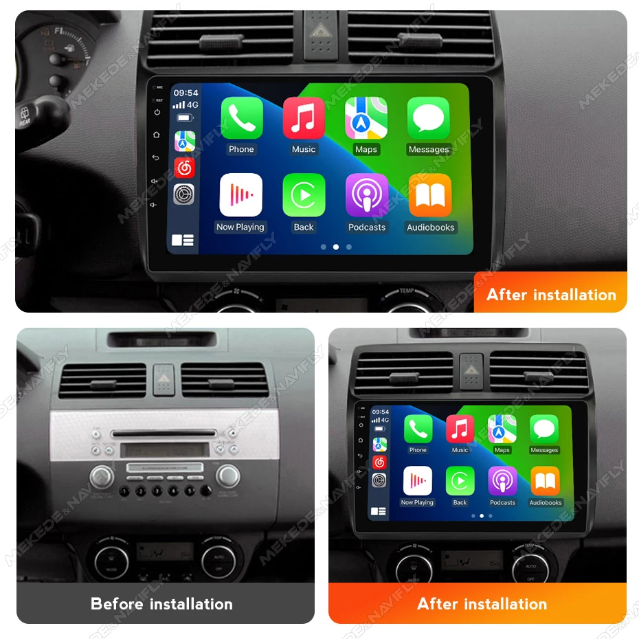 MEKEDE 2 Din Wireless Carplay For Suzuki Swift 2003-2010 Car Radio Multimedia GPS Navigation autoradio Intelligent audio system