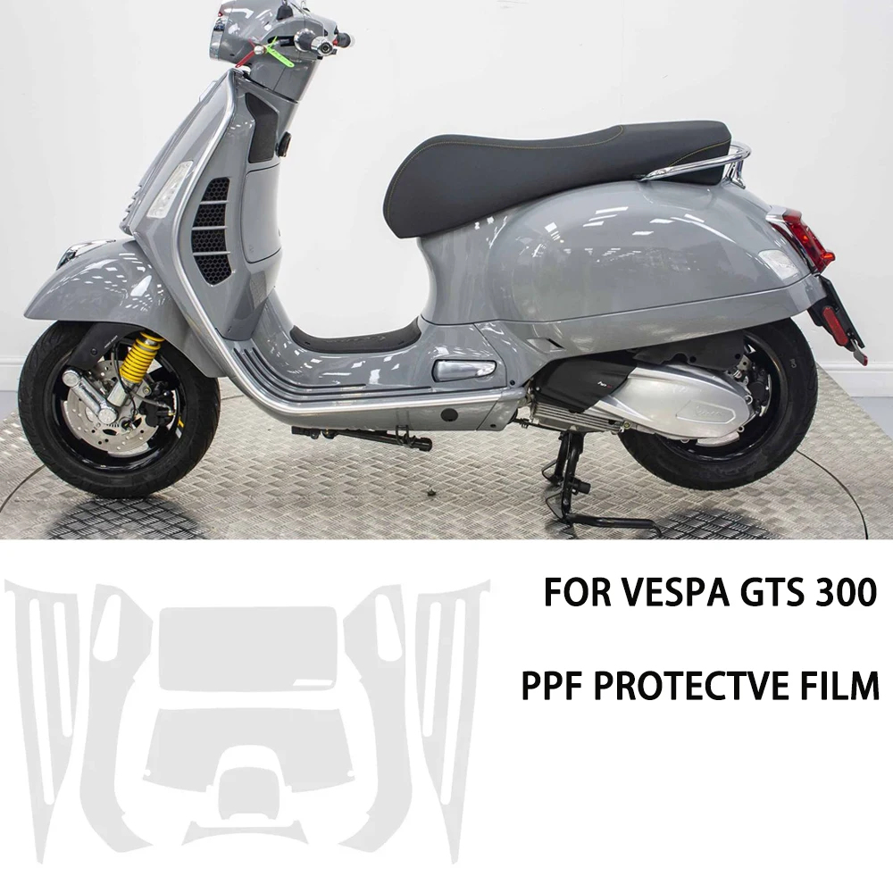 PPF TPU Transparent For Vespa GTS 300 gts300 Motorcycle Protective Film Accessories Fairing Paint Anti-scratch Protective Film