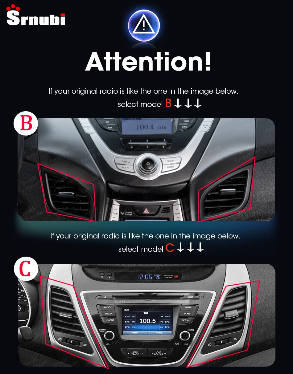 Wireless Carplay Car Radio Android 12 For Hyundai Elantra Avante I35 2011 - 2013 2014 2015 2016 Multimedia Player 2 din Stereo