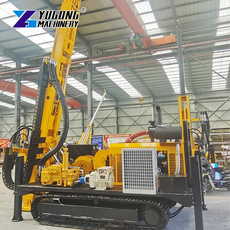 Hydraulic Core Drill Rig Crawler Self-Propelled for Complex Terrain and Exploration Sites 100-500m Deep