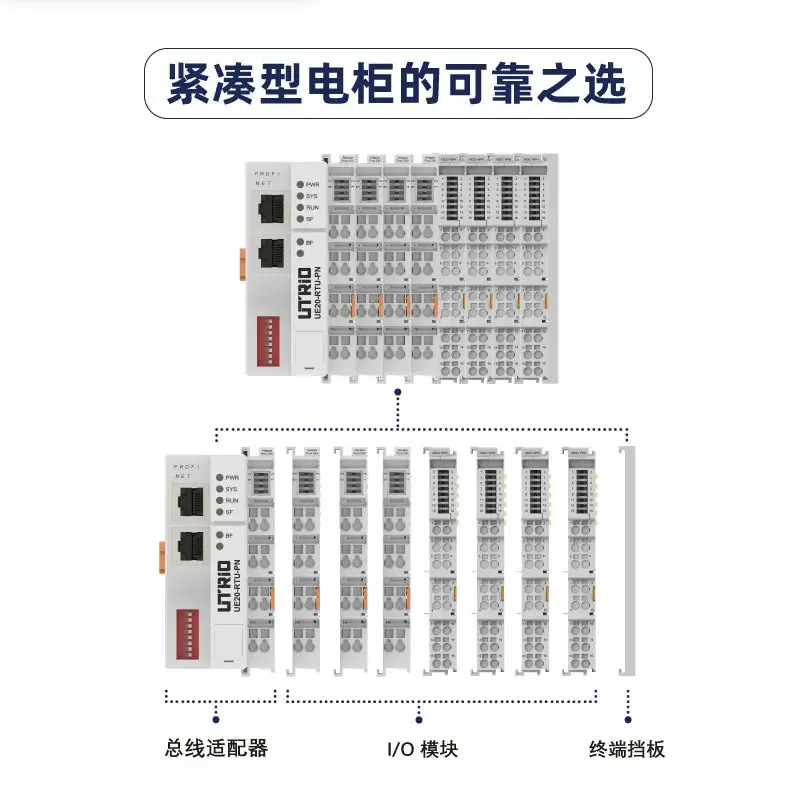 Remote IO Module Group Insert Distributed Blade PLC Controller Temperature Module