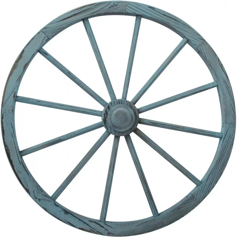 Leigh Country TX 93932 Blue Wash Wagon Wheel, 30 Inch