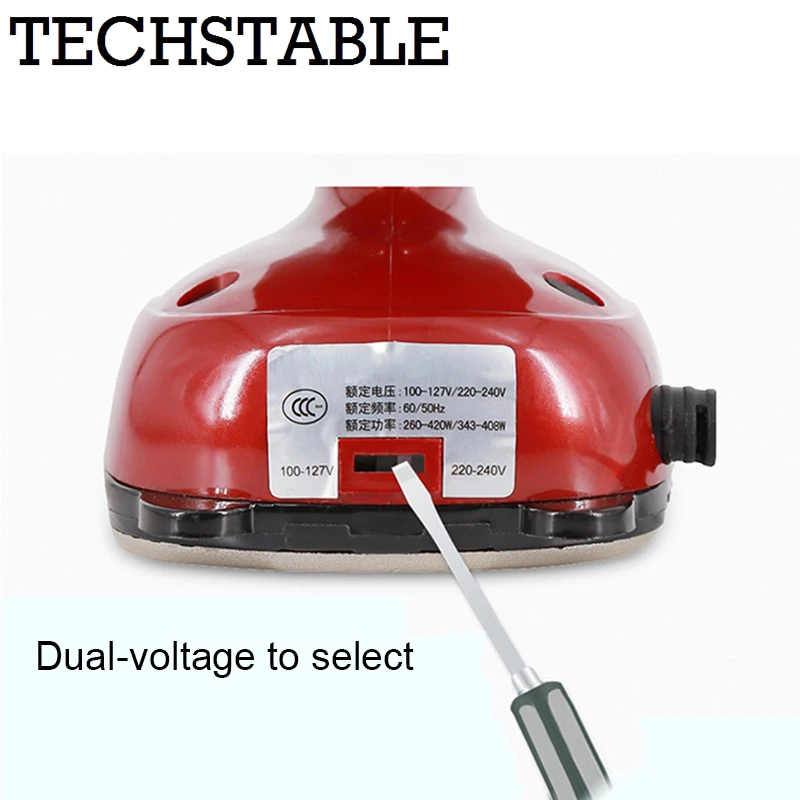 MINI Handheld Electric Clothes Steaming Iron Travel Garment Steamer Wet Dry Ironing Baseplate Portable Heat Flatiron 110V-220V