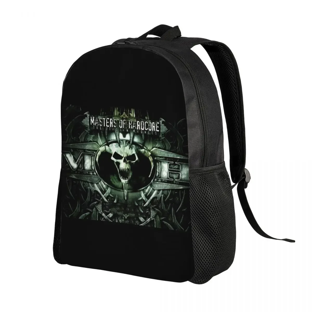 Custom Music Festival H-Hardcores Laptop Backpack Men Women Casual Bookbag for College School Students Gothic Classical Bag