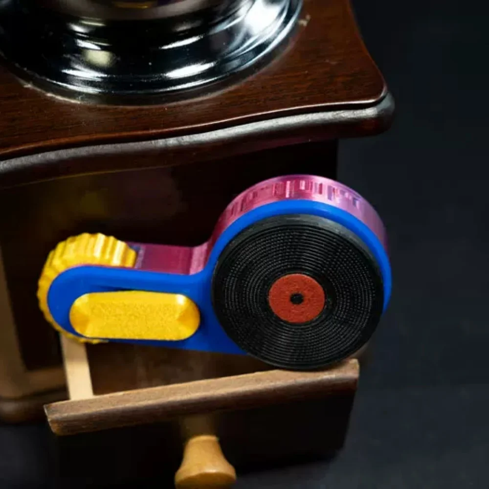 EDC RetroFloating Record  Fidget Toy Magnetic Levitation 3D Printed Desktop Decoration Stress Relief Office Gadget Creative Gift
