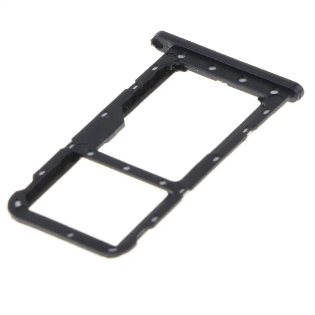 Black PVC SIM Card Slot Holder Tray Replacement Dual Adapter for Huawei P20 Lite 3e Smartphone