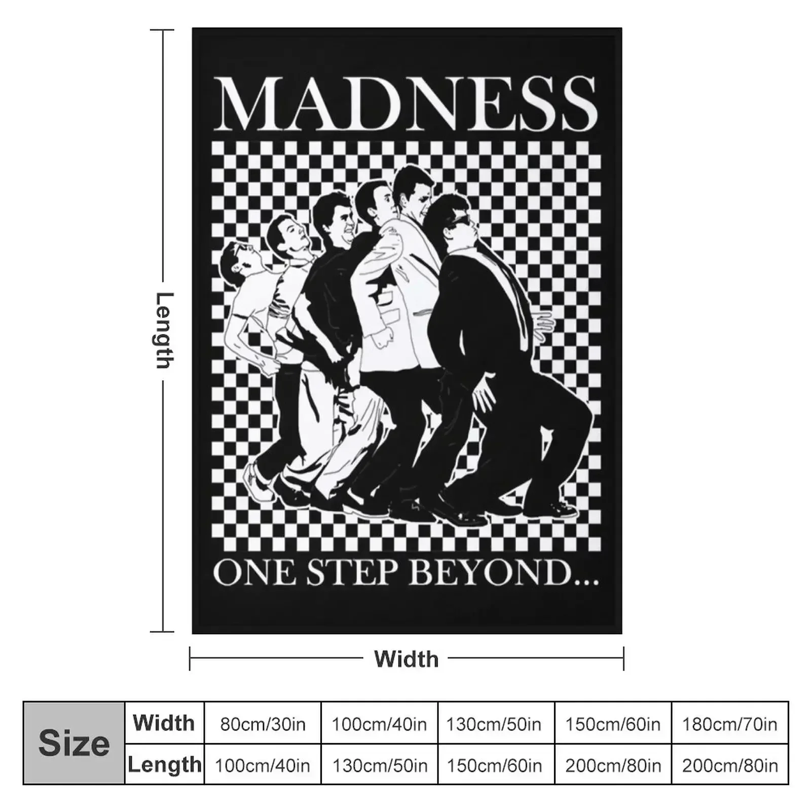 Madness Band Throw Blanket couch cozy soft plush fuzzy picnic outdoor blanket