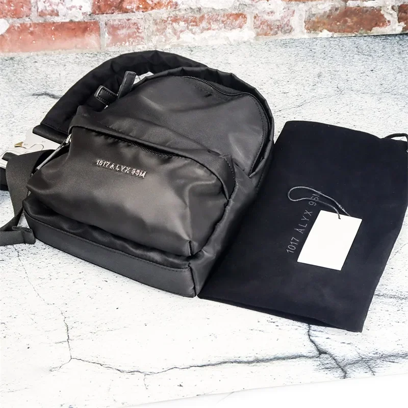 25ss 1017 ALYX 9SM damskie czarne plecaki torba na komputer o dużej pojemności 1:1 wysokiej jakości Alyx męski pakiet funkcyjny na zamek błyskawiczny