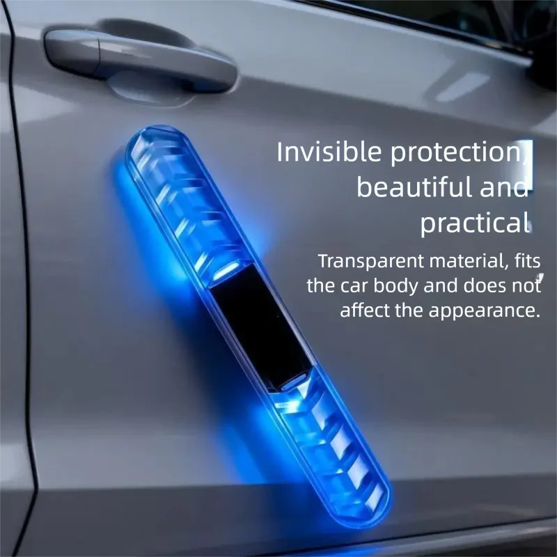 2PCS Car Solar Flash Light LED Anti-Collision Warning Light Automotive Decorative Light Blazing Trail Light