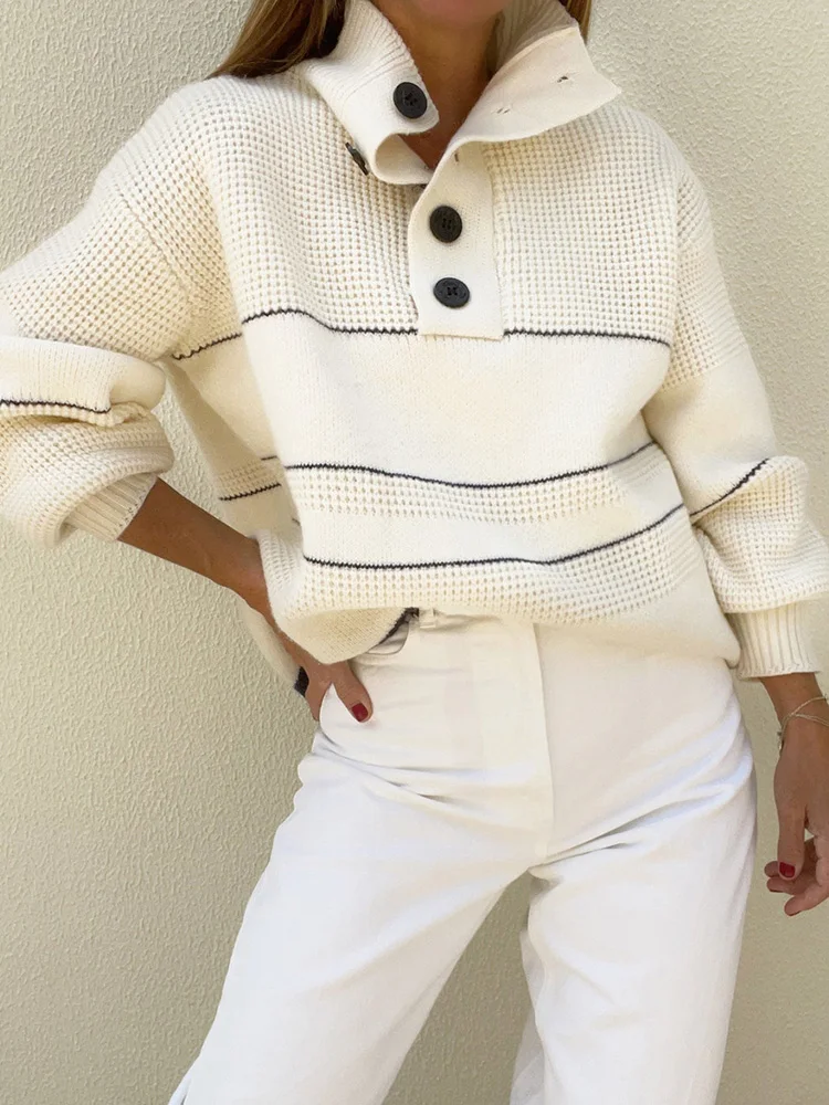 Women Loungewear Fashion Patchwork Sweaters Autumn Winter Long Sleeve Turtleneck Loose Ladies Pullovers Streetwear Dropshipping