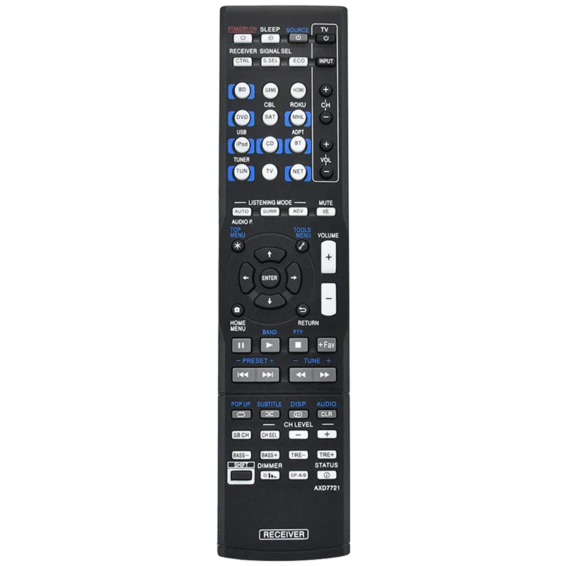 AXD7721 Remote Ccontrol for Pioneer AV Receiver VSX-45 VSX-44 VSX-454 VSX-824 VSX-830 VSX-830-K VSX-1024 VSX-1029_A02I