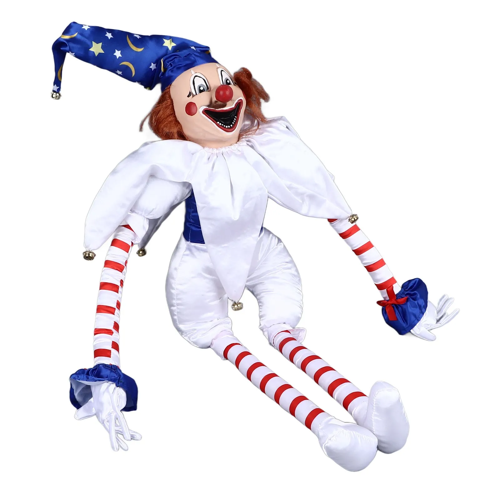 Halloween Clown Doll Eerie Clown Doll Decoration Hanging Scary Clown Ornament for Horror Themed Activities