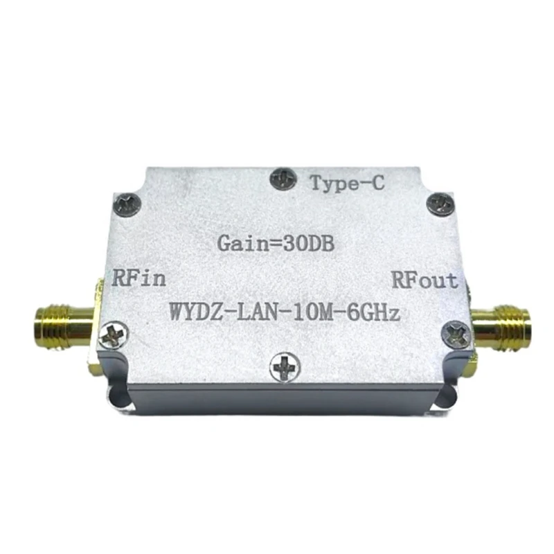 10M-6Ghz High Flatness Amplifier Low Noise Amplifier Gain 30DB RF Signal Driving Receiver Front End Spare Parts