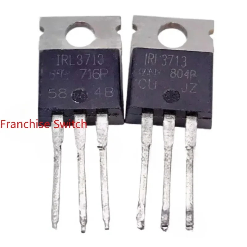 30PCS Original Imported Disassembly IRL3713 IRF3713 TO-220 High Current MOS Field Effect Transistor, Can Be Shot Directly