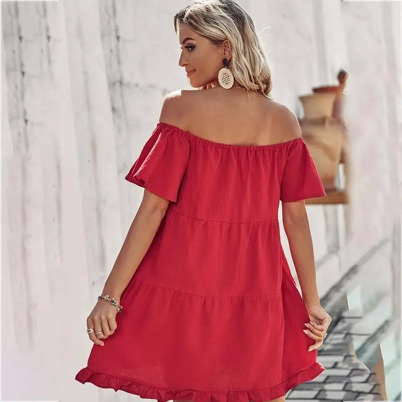 l38e-women-ruffle-short-sleeve-sexy-off-shoulder-a-line-mini-swing-dress