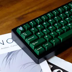 114 Keys Classic Green Transparent Keycaps Double Shot Keycap Cherry Profile ABS For Gateron MX Switches Gamer Keyboard
