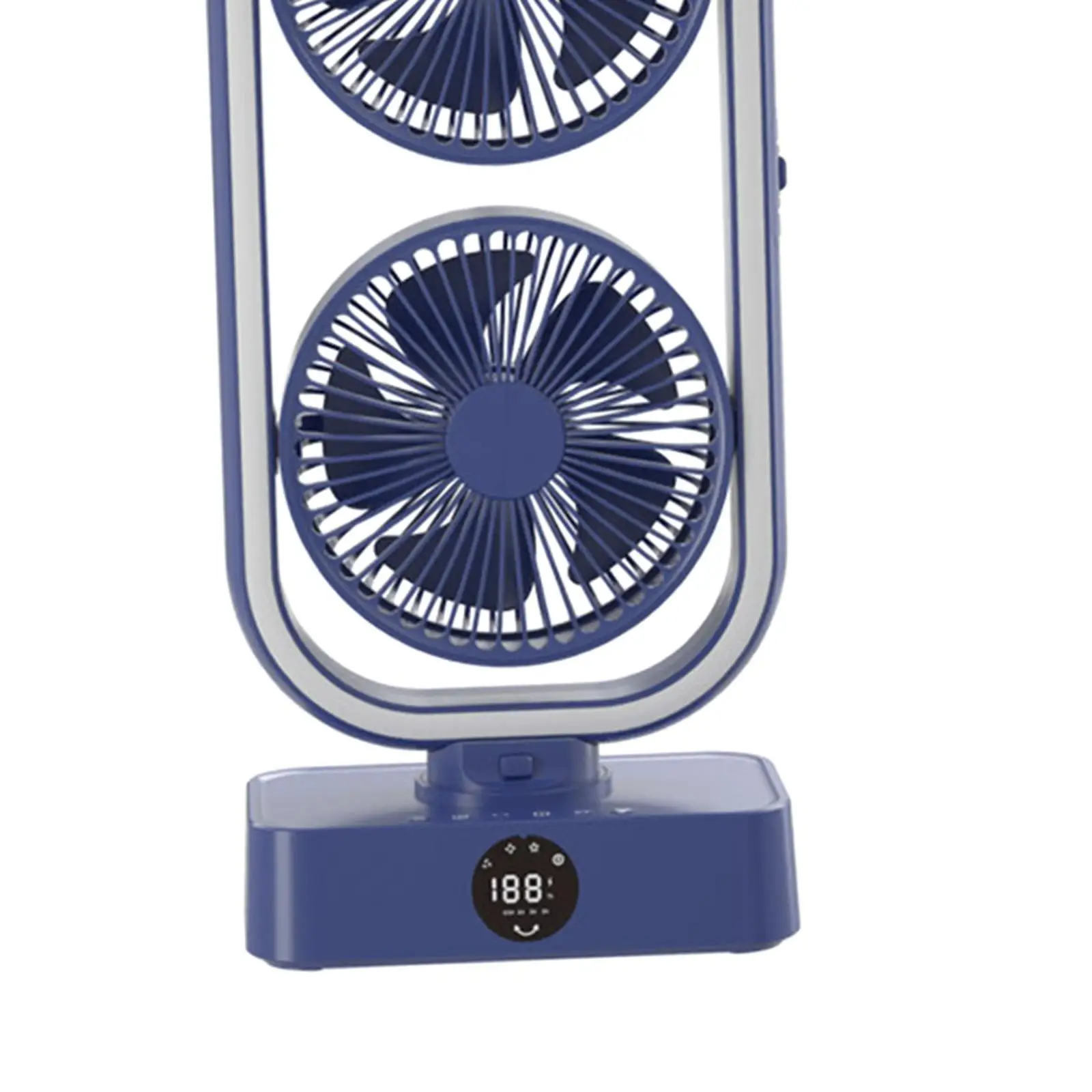 Настольный вентилятор с двойной головкой, легкий 4-скоростной настольный USB-вентилятор для дома и путешествий в общежитии