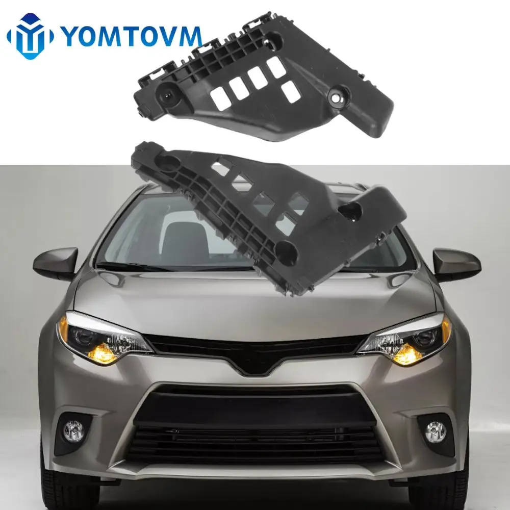1 คู่ซ้ายขวากันชนด้านหน้าBracket Beam MountสนับสนุนGrilleท่องเที่ยวสําหรับToyota Corolla 2014 2015 2016 52116-02270 52115-02270