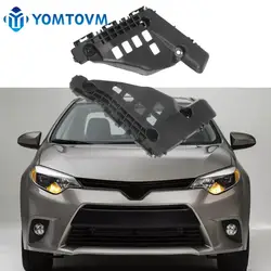 1 Pair Left Right Front Bumper Bracket Beam Mount Support Grille Guide for Toyota Corolla 2014 2015 2016 52116-02270 52115-02270