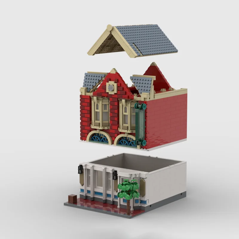 2123pcs MOC Disnay Magic Kingdom Main Street Jewelry Model Building Blocks Architecture Christmas Gifts Toys Birthday Creative