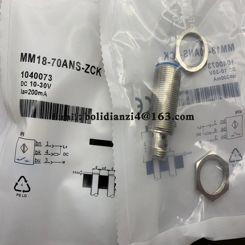 

Original and genuine MM12-90ANS-ZU0 MM12-90APS-ZU0 MM18-70APS-VCK MM18-70ANS-ZCK MM18-70APS-ZCK Proximity switch