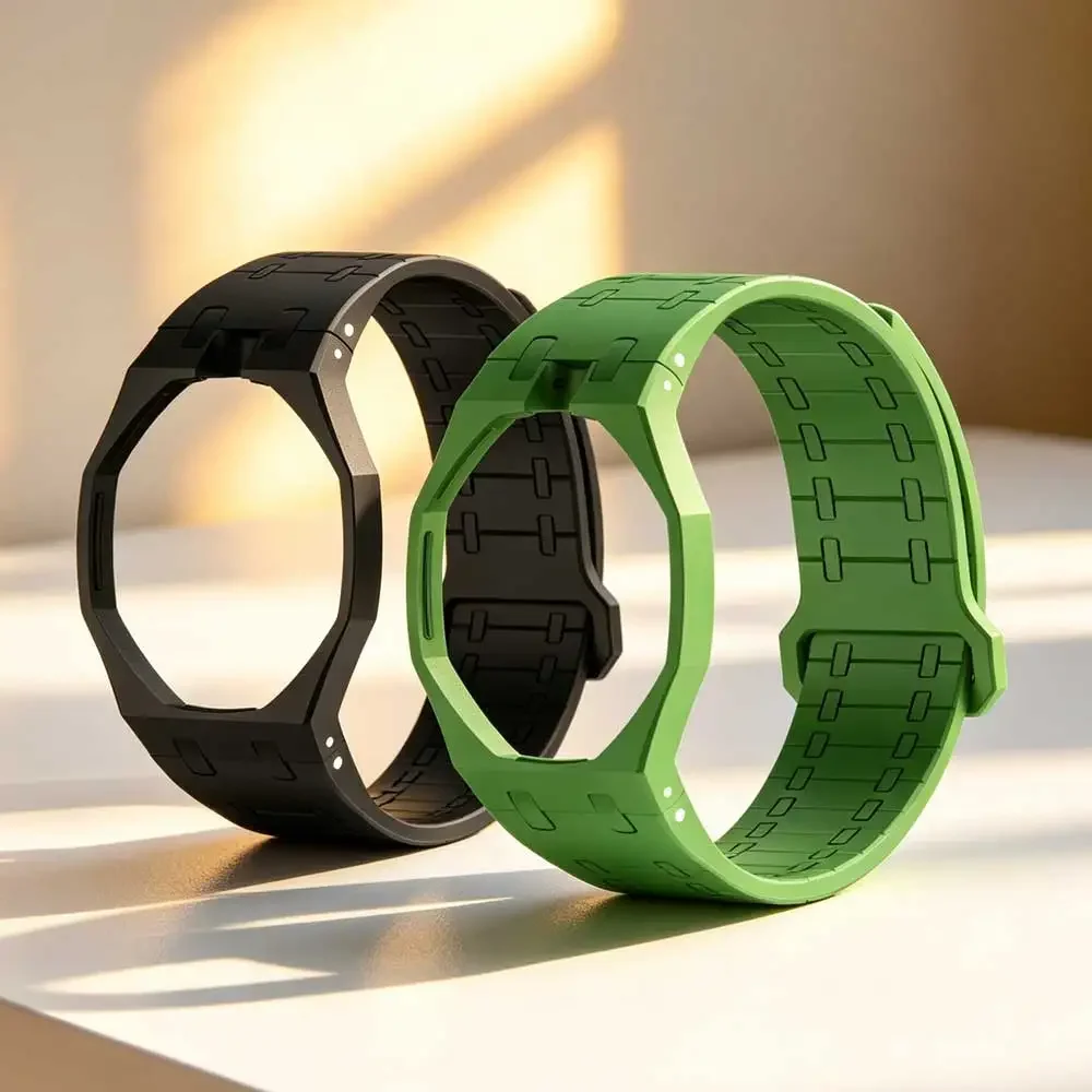 2-in-1 Watch Case+Magnetic Strap For Swatch X AP Roya PO Modification Set Silicone Band Replacement Upgrade Kit Accessories