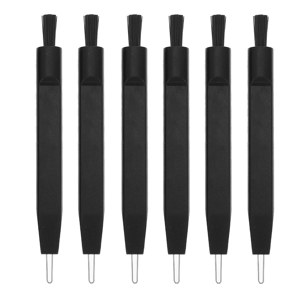 

6pcs Cleaning Accessories Brush for Hearing Aid Nylon ABS Durable Sturdy Non Slip Handle Remove Earwax Tools Kit Headset