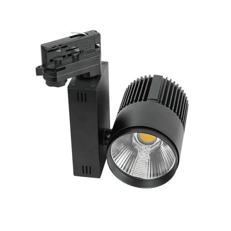 

LED Track Light 50W 4Wire 3Phase COB LED Track Lamp Lights Rail Spotlights Leds Tracking Fixture Spot Lights AC220-240V