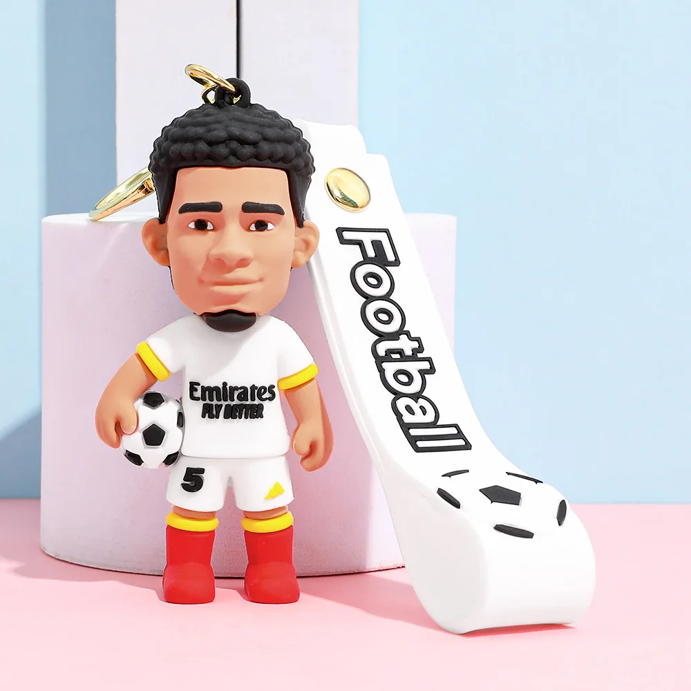 Fußballstar-Bild-Schlüsselanhänger, Fußballstar-Taschen-Dekor, Schlüsselring, Auto-Schlüsselzubehör, beliebt für Männer, Fans, Geschenk, Großhandelspreis – Detail 7