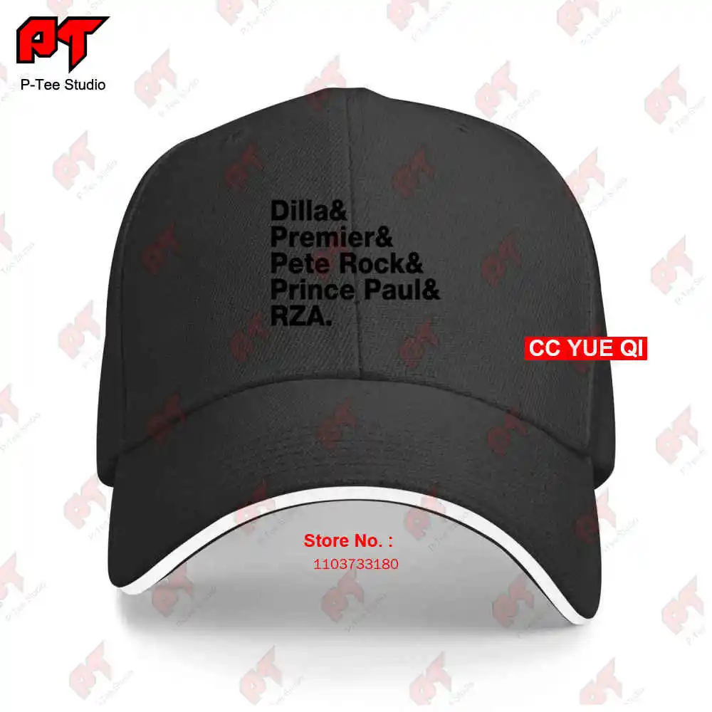 J Dilla Premier Pete Rock Prince Paul Rza Helvetica Hip Hop Dj Baseball Caps Truck Cap GTE2