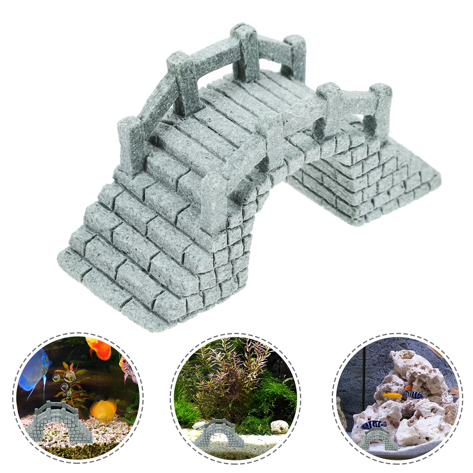 

Stone Bridge Decoration Ornaments Fish Tank Decorations Aquarium Landscape Garden Statue