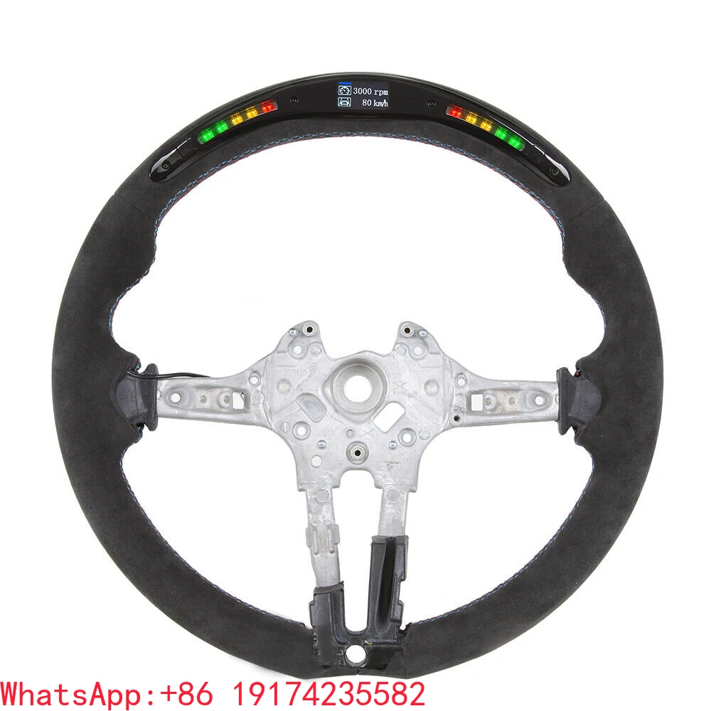 

Full alcantara LED Smart Steering Wheel M Performance Fit for BMW F30 F31 F34 F35 F80 M3 3 Series Customized Steering Wheel
