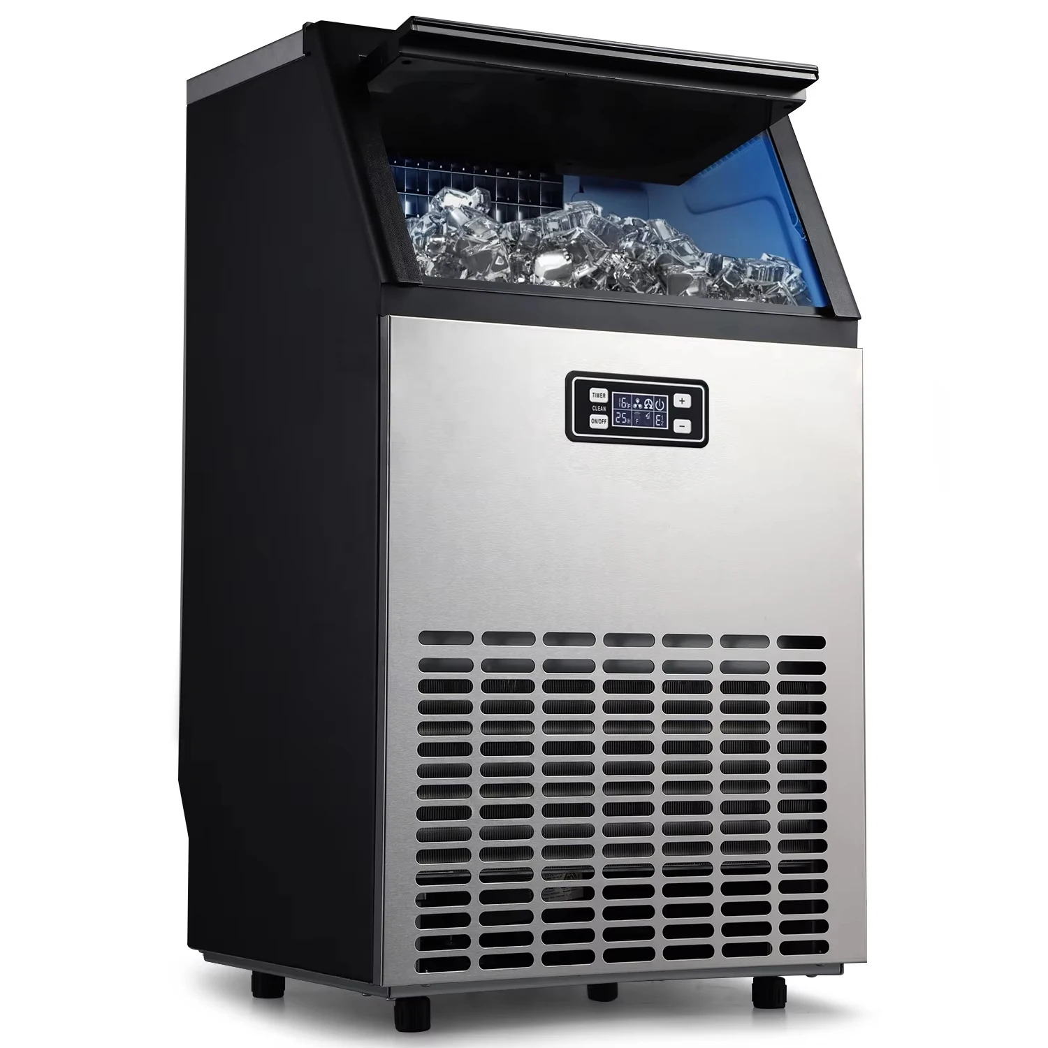 

Ice Machine 55kg Automatic Countertop Ice Cube Block Maker Commercial Home Ice Making Machine For Business Price