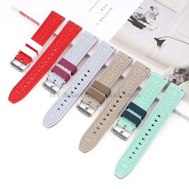 20mm 22mm 24mm 26mm Silicone Strap for Omega for MoonSwatch Waterproof Rubber Watch Strap Men Women Quick Release Watch Bracelet