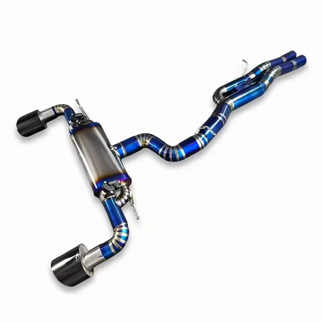 TLS High Performance Stainless Steel 1.5mm Mirror Polished Silver White Catback Exhaust Pipes RS3 8V Valvetronic Remote