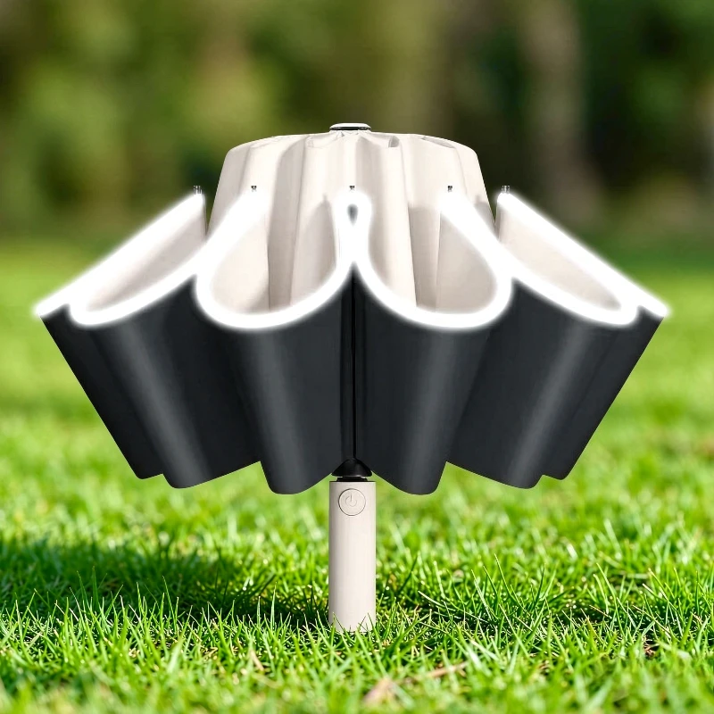 Automatic Folding Sun Umbrella UPF50+ UV Protection Double Layer Ultralight Windproof Vinyl Rain Parasol for Women Travel Use 양산