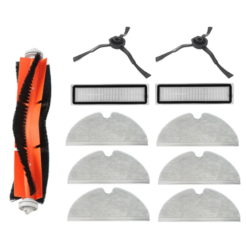 A01V-11Pcs ل Xiaomi Dream D9 / Bot L10 Pro L10 ملحقات المكنسة الكهربائية فرشاة جانبية تصفية ممسحة استبدال الفرشاة الرئيسية