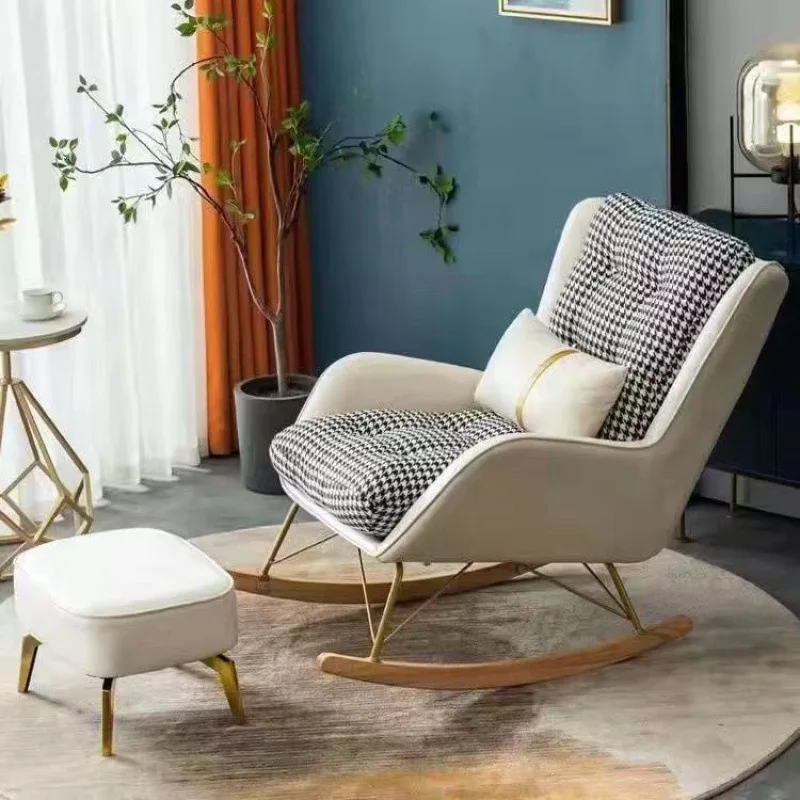 

Customizable Living Room Balcony Dormitory Rental House Home Princess Rocking Chair