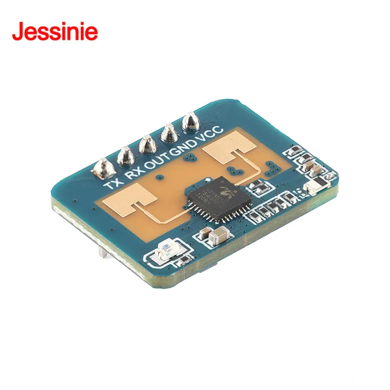 10Pcs/1pc LD2410C 24Ghz Human Presence Sensor HLK-LD2410C  Millimeter Wave Radar  Module Non-contact Heartbeat Motion Detection