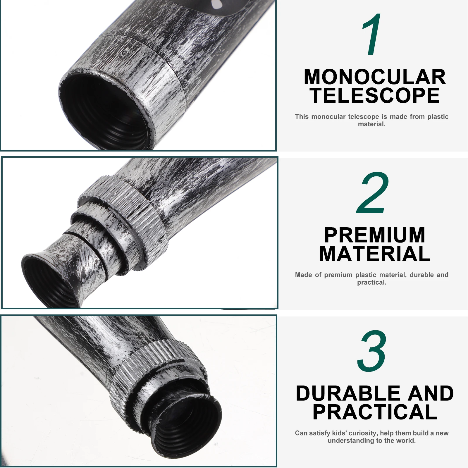 

6 Pcs Pirate Costume Kids Telescope Toys Telescopes Spyglass for Paint Plastic Child