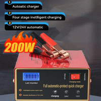 Battery Charger for Car Motorcycle 200W Power Smart Battery 12V24V Charger 100A Fully Automatic Protect Fast Charging
