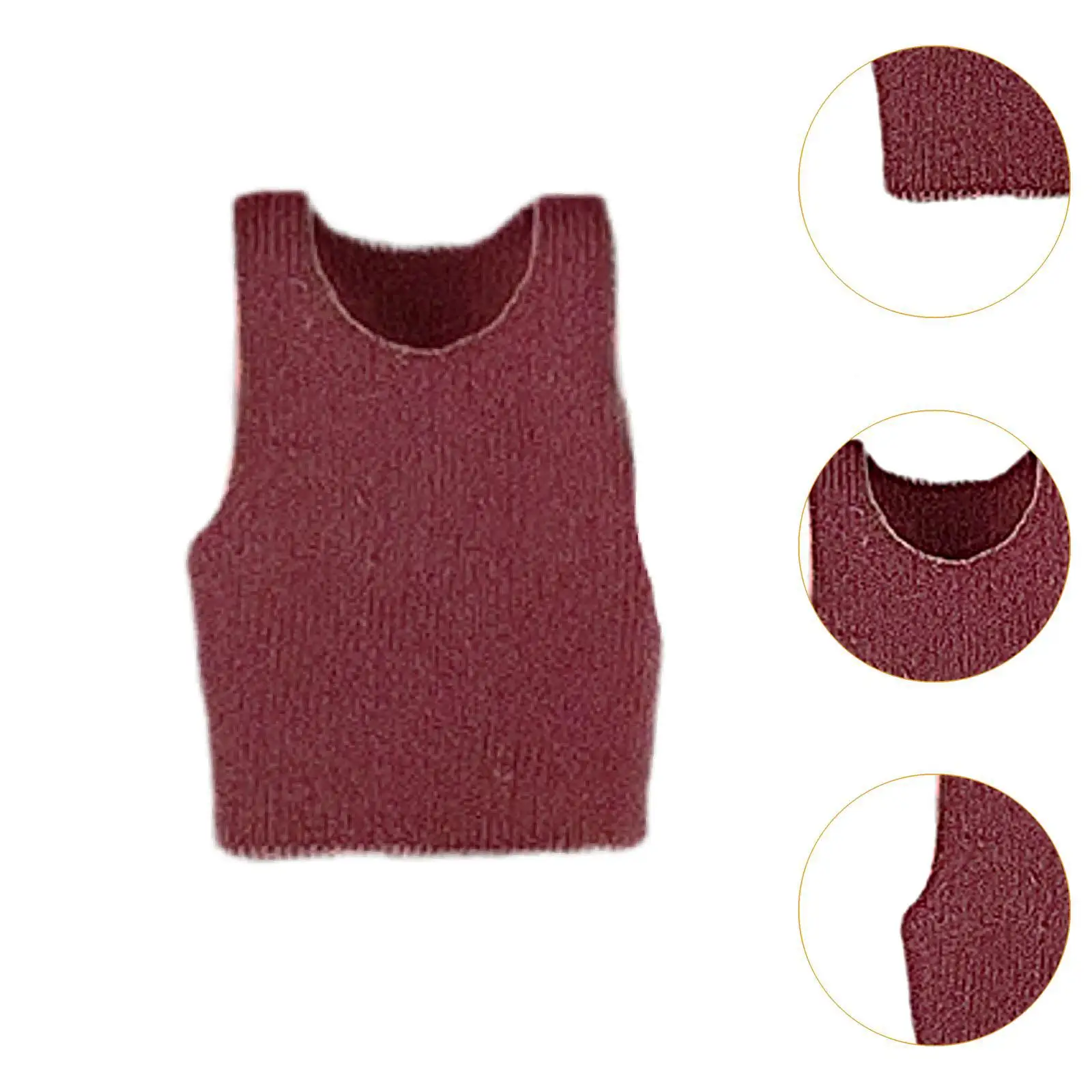 1:18 Vest Kostuum Verkleedaccessoires Fotografie Rekwisieten, Miniatuurkleding, Kledingstuk Voor 3.75 Inch Actiefiguren Poppenmodel