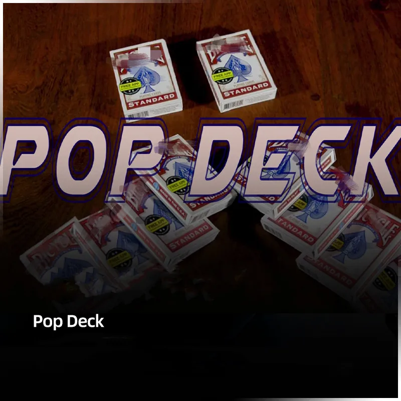 POP DECK (Gimmicks) by Rubén Goñi Card Magic and Trick Decks Street  Magic Props Close up Magic Walk Around evanescence