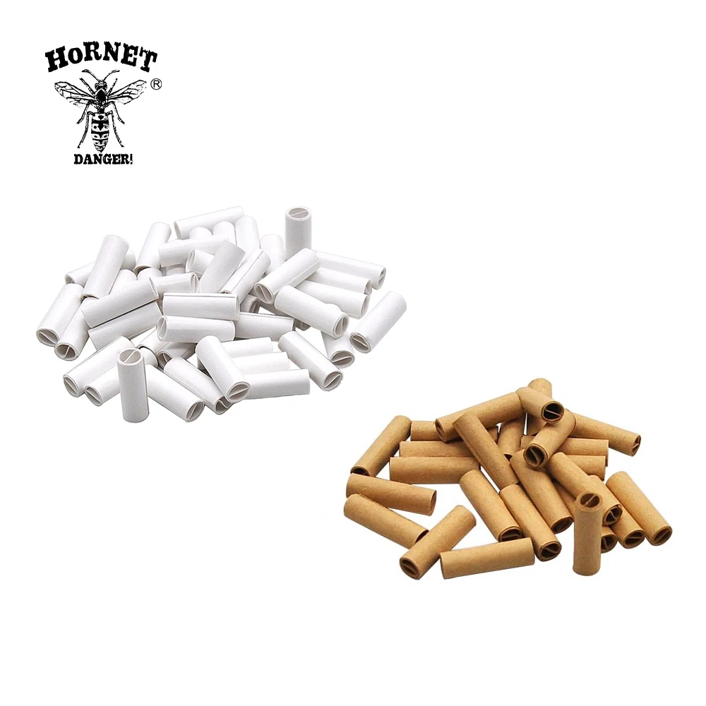 HORNET 100x/120x/150x Natural 5MM /6MM/7MM Slim Rolling Cigarette Natural Filter Tips White/Brown Unrefined Tip Accessories