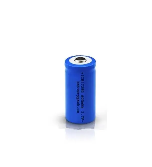 2pcs/lot ICR17280 600mAh 3.7V Rechargeable Lithium Battery Accessories