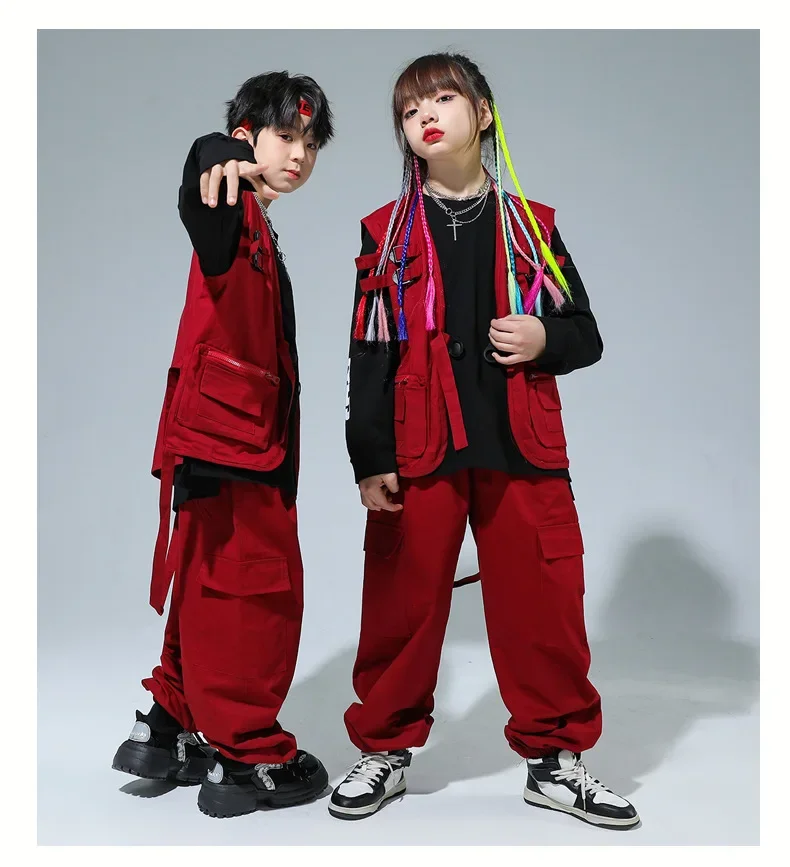 Kinder-Performance-Kostüm, Street-Dance-Set, Cooles und Stylisches Tanzkostüm für Jungen, Hip-Hop-Tanzkostüm für Mädchen – Detail 9