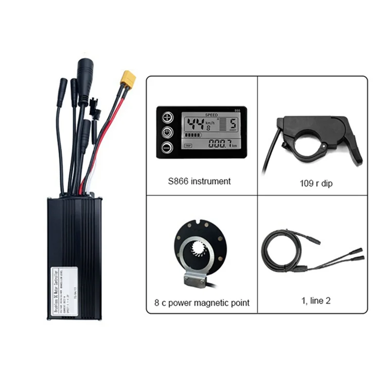 Controller System 30A 36V/48V 750W/1000W Motor S866 with Universal Controller Small