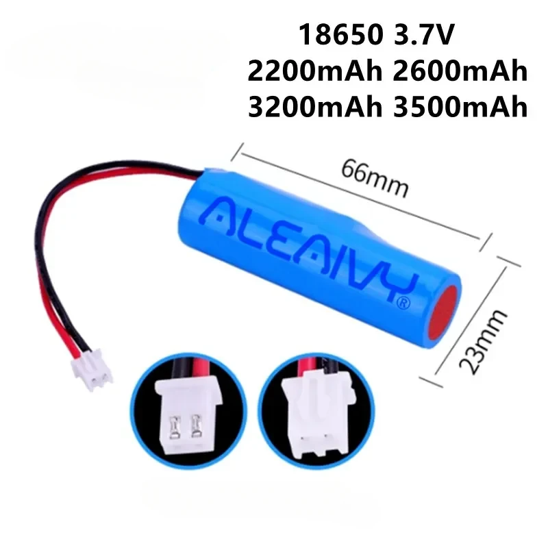 

3.7V Rechargeable Battery 18650 Battery Pack 2200mAh/3000mAh Works with Fishing LED Light Bluetooth Speaker 4.2V Emergency & DIY